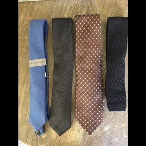 Men’s bundle of  four mix neck ties multi color